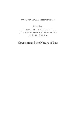 Coercion and the Nature of Law