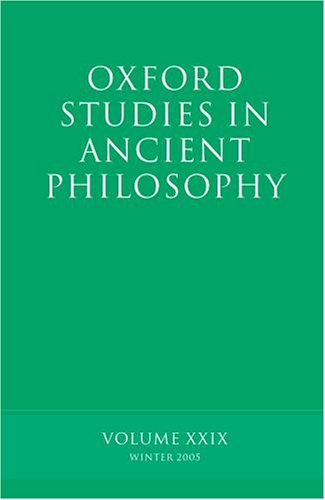 Oxford Studies in Ancient Philosophy