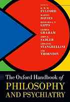 Oxford Handbook of Philosophy and Psychiatry