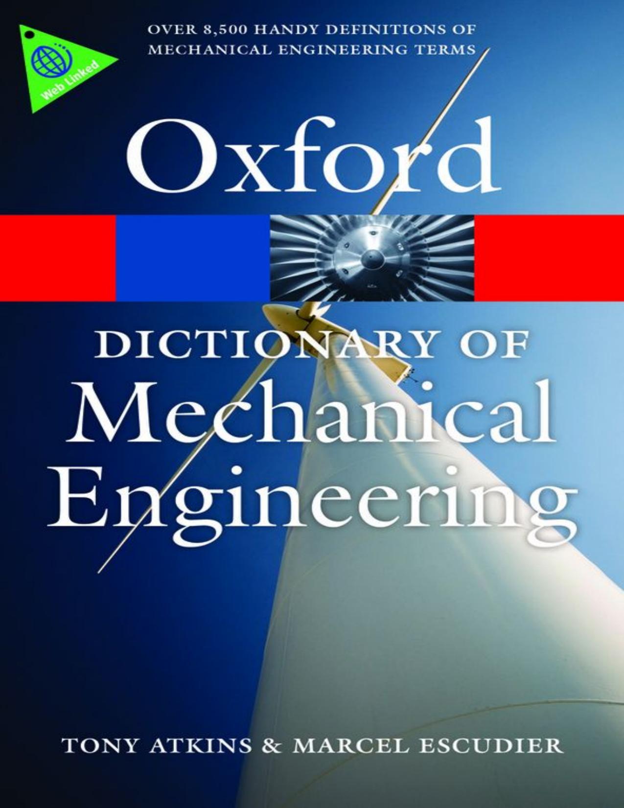 A Dictionary of Mechanical Engineering