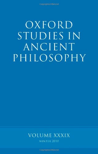 Oxford Studies in Ancient Philosophy Volume