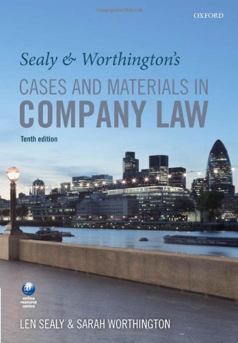 Sealy and Worthington's Cases and Materials in Company Law