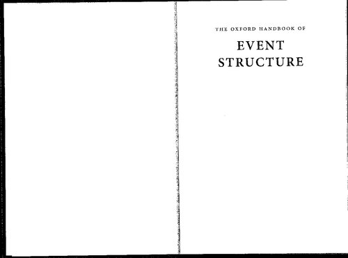 The Oxford Handbook of Event Structure