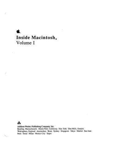 Inside Macintosh Volume I