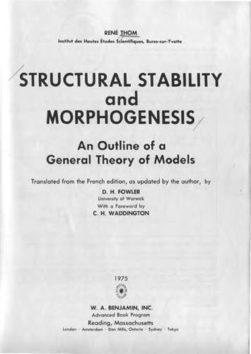 Structural Stability and Morphogenesis