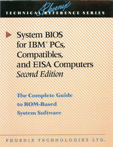 System BIOS for IBM PCs, Compatibles, and EISA Computers