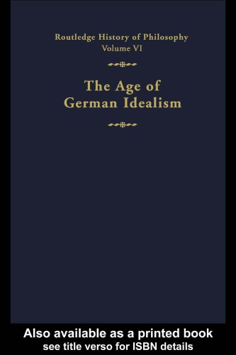 The Age of German Idealism