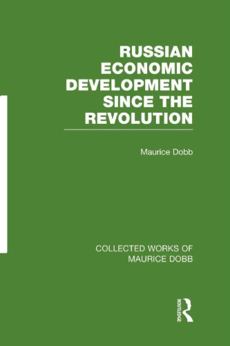 Russian economic development since the Revolution