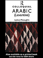 Colloquial Arabic (Levantine)