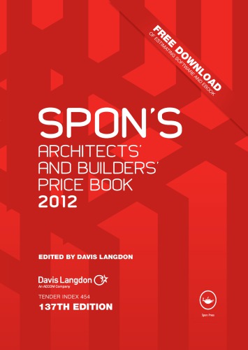 Spon's architects' and builders' price book 2012