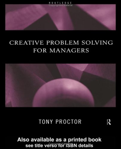 Creative problem solving for managers