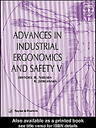 Advances in Industrial Ergonomics and Safety V