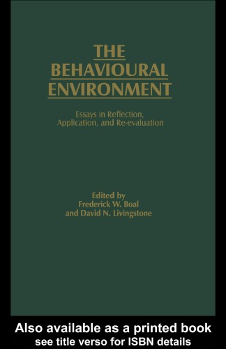 Behavioural Environment: Essays in Reflection, Application, and Re-evaluation