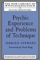 Psychic Experience and Problems of Technique