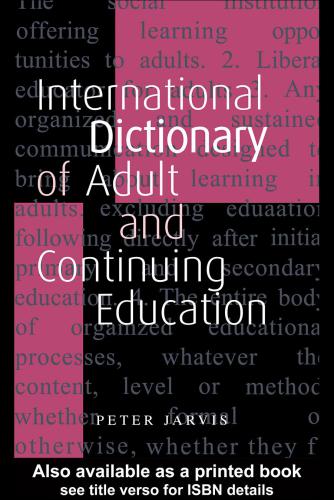 International Dictionary of Adult and Continuing Education