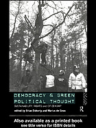 Democracy and Green Political Thought