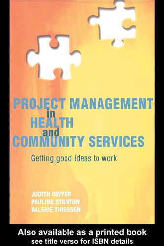 Project Management in Health and Community Services