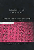 Calculation and Coordination