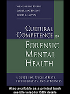 Cultural Competence in Forensic Mental Health