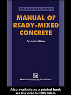 Manual of Ready-Mixed Concrete