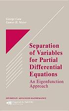 Separation of Variables for Partial Differential Equations