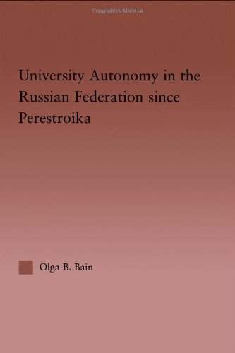 University autonomy in the Russian Federation since Perestroika