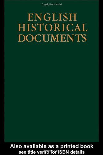 English Historical Documents V4