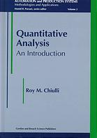 Quantitative Analysis : an Introduction