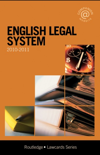 English Legal System Lawcards 2010-2011