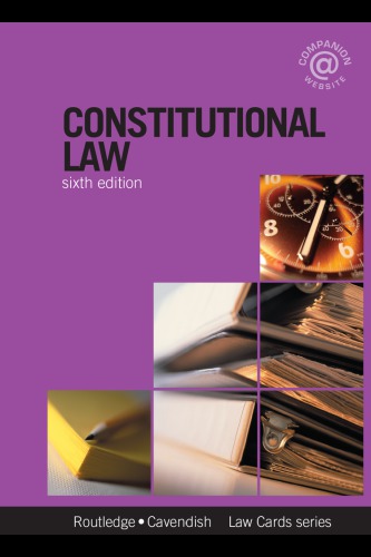 Constitutional Lawcards 6/e