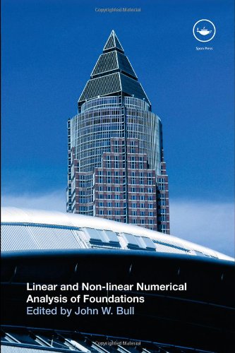 Linear and non linear numerical analysis of foundations