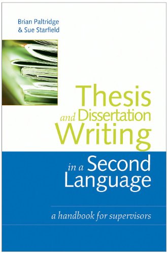 Thesis and Dissertation Writing in a Second Language