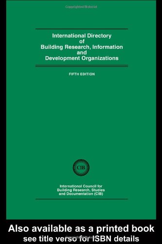 International Directory of Building Research, Information and Development Organizations