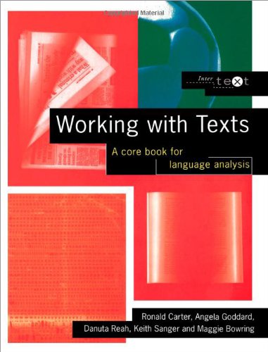 Working with texts : a core book for language analysis