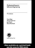 Professional Issues in Software Engineering