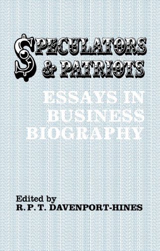 Speculators and patriots : essays in business biography