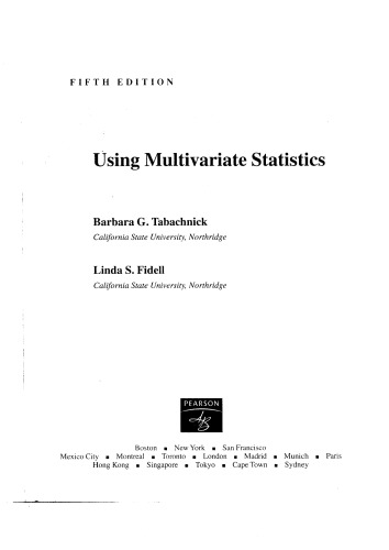 Using Multivariate Statistics