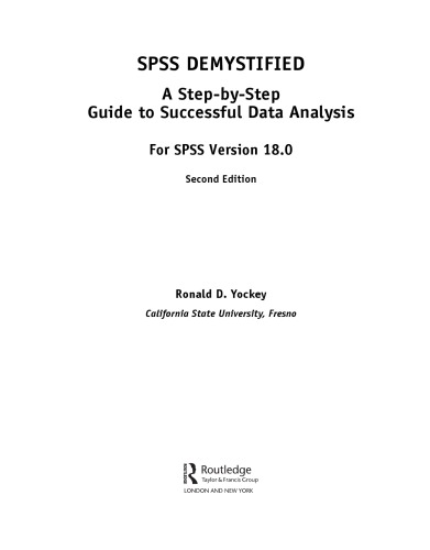 SPSS Demystified