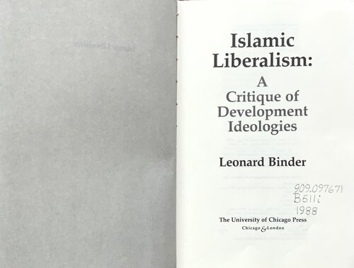 Islamic Liberalism