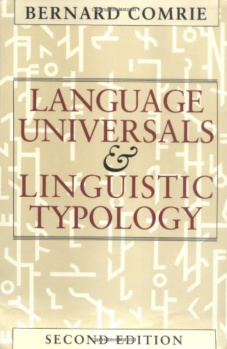 Language Universals and Linguistic Typology