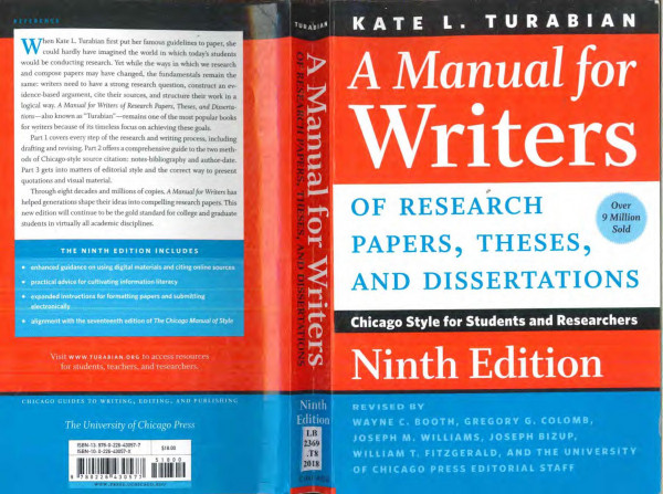 A Manual for Writers of Research Papers, Theses, and Dissertations