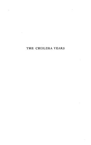 The Cholera Years