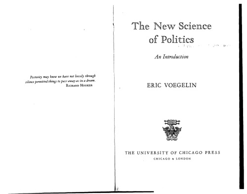 The new science of politics : an introduction