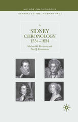 A Sidney Chronology, 1554-1654