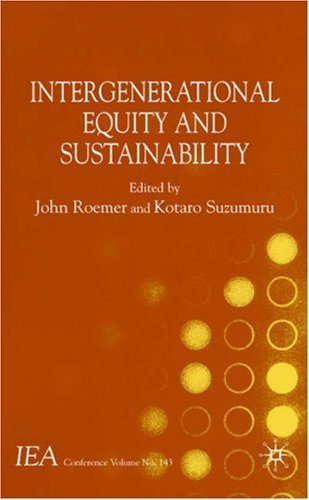 Intergenerational Equity and Sustainability