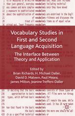 Vocabulary Studies in First and Second Language Acquisition