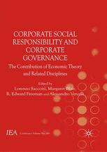 Corporate Social Responsibility and Corporate Governance The Contribution of Economic Theory and Related Disciplines