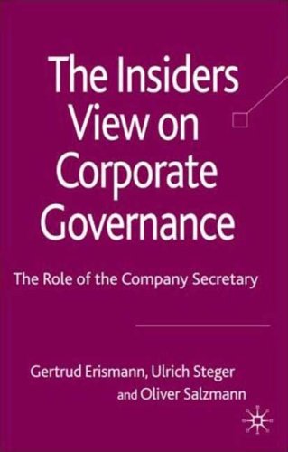 The Insider's View on Corporate Governance