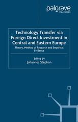 Technology Transfer Via Foreign Direct Investment in Central and Eastern Europe