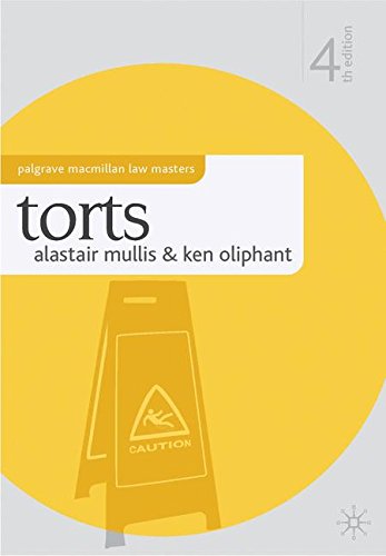 Torts (Palgrave Macmillan Law Masters)